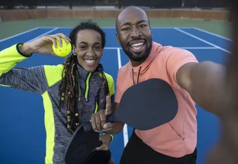 Couple excited about pickleball