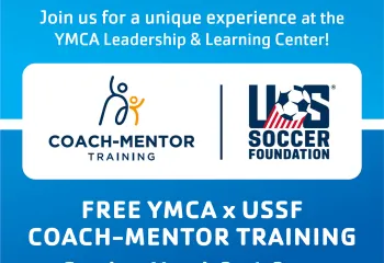 YMCA x USSF Coach-Mentor social graphic 