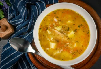 a picture of warm soup 