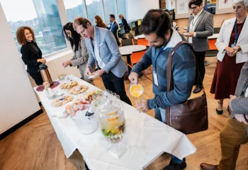 People at a luncheon 