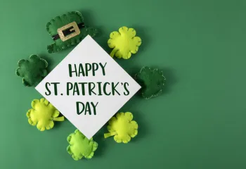 Happy St. Patricks day flatlay