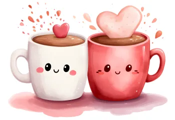 Two Valentine Mugs