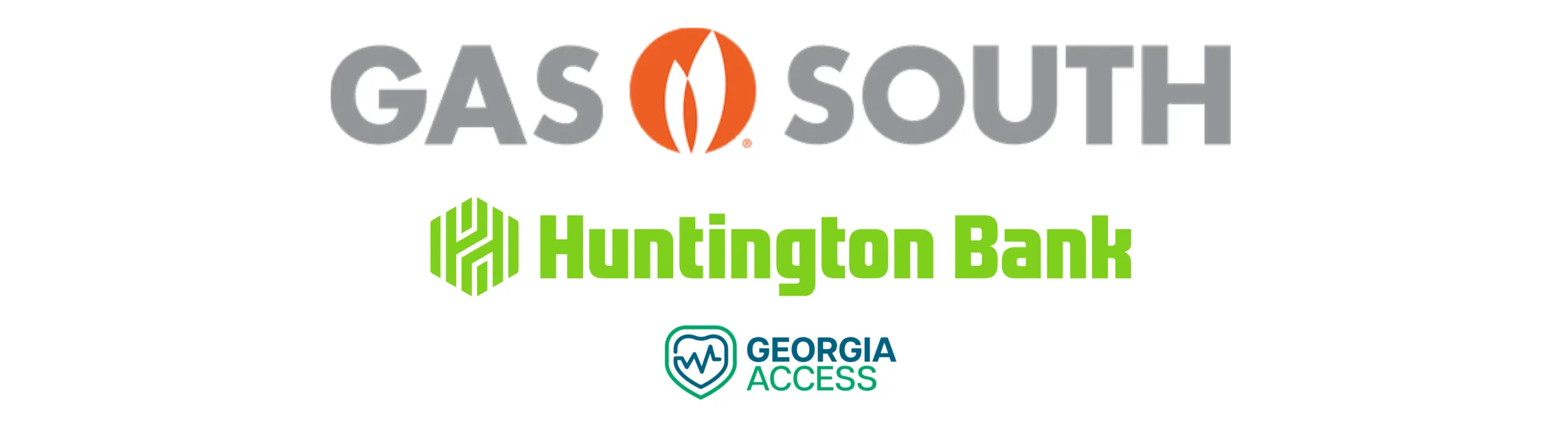 Gas South, Huntington Bank, and Georgia Access logos