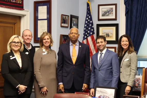 Y staff with Hank Johnson