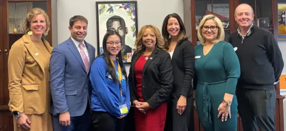 Y staff with Lucy McBath