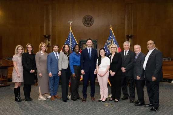 Y staff with Jon Ossoff