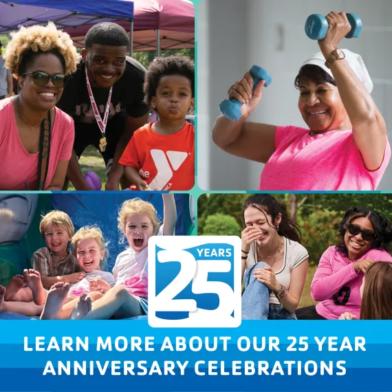 Click to learn more about the East Lake Family YMCA 25 year anniversary