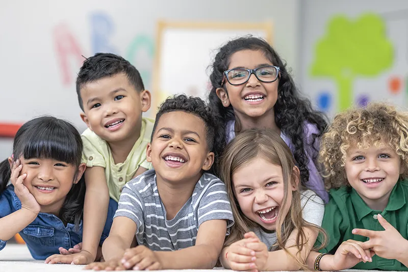 Group of smiling kids