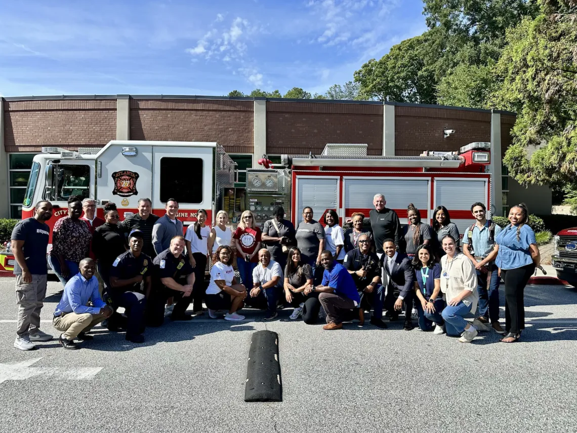 YMCA & Equifax volunteers during the YMCA's Days of Service event