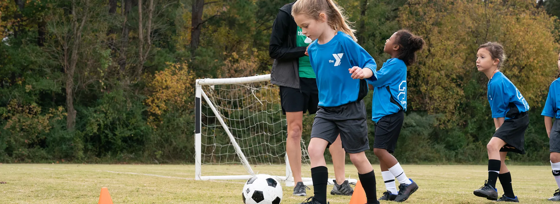 YMCA soccer practice